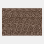 コーヒーパーティーギフト包装紙セット3 ラッピングペーパーシート (正面)