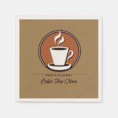 コーヒービジネスプロフェッショナルカフェエスプレッソ店 スタンダードカクテルナプキン (正面)