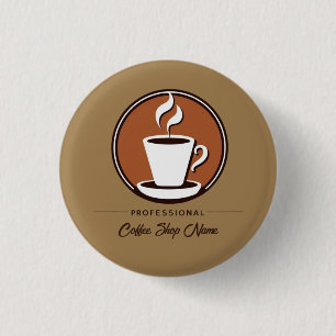 コーヒービジネスプロフェッショナルカフェエスプレッソ店 缶バッジ