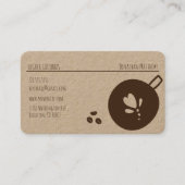 コーヒービジネスロゴクラフト紙 名刺 (正面)