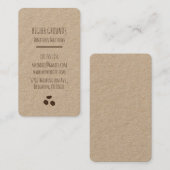 コーヒービジネスロゴクラフト紙 名刺 (正面/裏面)