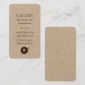 コーヒービジネスロゴクラフト紙 名刺 (正面/裏面)