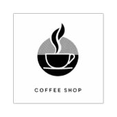 コーヒービジネスヴィンテージカフェエスプレッソ店 ラバースタンプ (インプリント)