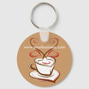 コーヒービジネス昇進の広告のkeychain キーホルダー