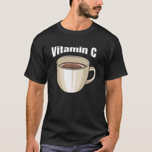 コーヒービタミンCカフェ飲料カフェインコーヒーDr. Tシャツ