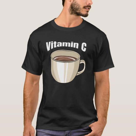コーヒービタミンCカフェ飲料カフェインコーヒーDr. Tシャツ (正面)