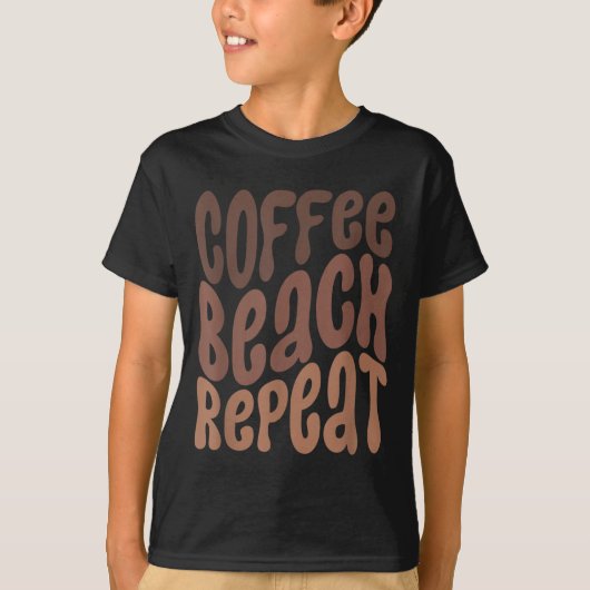 コーヒービーチリピート夏のバケーションサマー Tシャツ (正面)