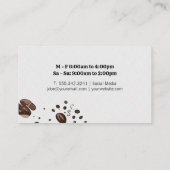 コーヒービーンズ |カフェレストラン 名刺 (裏面)