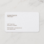 コーヒービーンズ | 10 Visit Punch Card ロイヤリティカード (裏面)