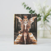 コーヒービーンドレス猫フェアリーファッションショー ポストカード (スタンド正面)