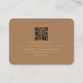 コーヒービーンブルーイングショップバリスタマイティ 名刺 (裏面)