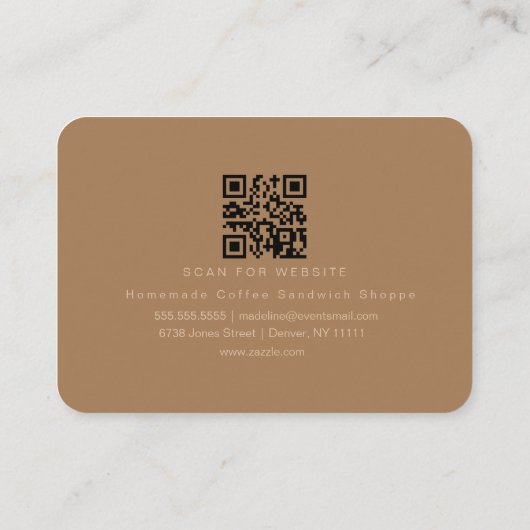 コーヒービーンブルーイングショップバリスタマイティ 名刺 (裏面)