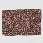 コーヒービーンペンシルスケッチパタ素朴ーン ゴルフタオル (横)