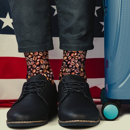 コーヒービーンペンシルスケッチパタ素朴ーン ソックス