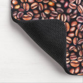 コーヒービーンペンシルスケッチパタ素朴ーン マウスパッド (コーナー)