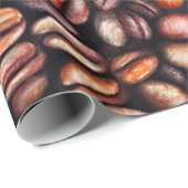 コーヒービーンペンシルスケッチパタ素朴ーン ラッピングペーパー (ロールコーナー)