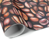 コーヒービーンペンシルスケッチパタ素朴ーン ラッピングペーパー (ロールコーナー)