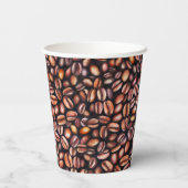 コーヒービーンペンシルスケッチパタ素朴ーン 紙コップ (裏面)