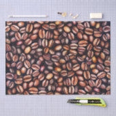 コーヒービーンペンシルスケッチパタ素朴ーン 薄葉紙 (クラフト)