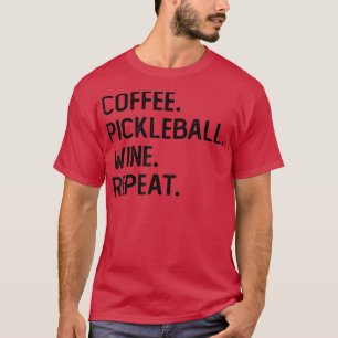 コーヒーピックボールワインリピーターおもしろいピックボールCof Tシャツ