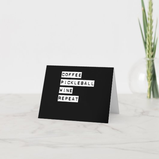 コーヒーピックボールワインリピート カード (正面)