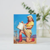 コーヒーピンを上げた女性のカーボーイ 招待状 (スタンド正面)