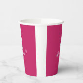 コーヒーピンクの紙カップ 紙コップ (左)