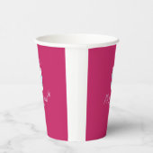 コーヒーピンクの紙カップ 紙コップ (右)