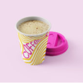 コーヒーピンク鮮やか紙カップ 紙コップ