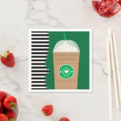 コーヒーファラップモダンシックかわいい誕生日パーティー スタンダードカクテルナプキン (インサイチュ)