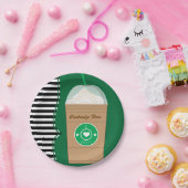 コーヒーファラップモダンシックかわいい誕生日パーティー ペーパープレート (パーティー)