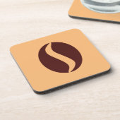 コーヒーファンキー豆 コースター (左側)