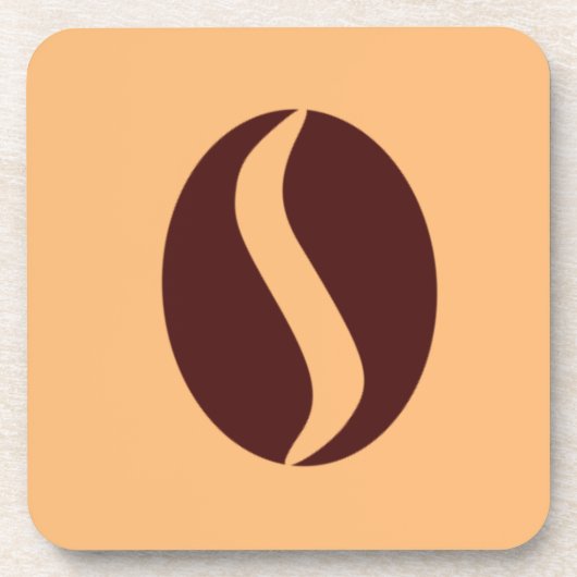 コーヒーファンキー豆 コースター (正面)