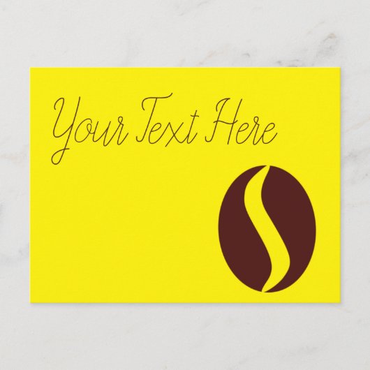 コーヒーファンキー豆 ポストカード (正面)