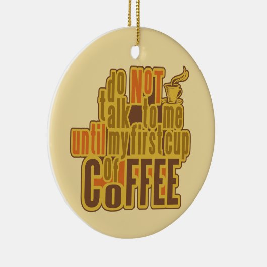 コーヒーファーストカスタムオーナメント セラミックオーナメント (右)