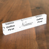 コーヒーファーストサンダー_コーブ デスクネームプレート (側面)