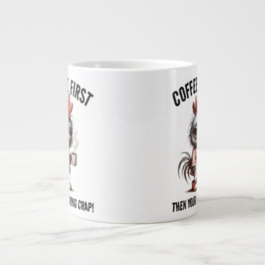 コーヒーファーストミーム ジャンボコーヒーマグカップ (正面)