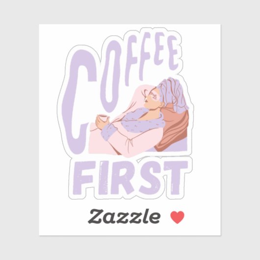 コーヒーファースト、コおもしろいーヒー愛好家 シール (シート)