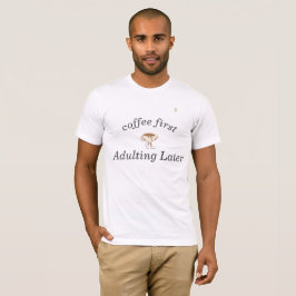 コーヒーファーストTシャツ - 楽しくトレンディー Tシャツ