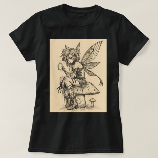 コーヒーフェアリー Tシャツ (デザイン正面)