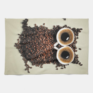 コーヒーフクロウ キッチンタオル