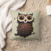 コーヒーフクロウ クッション (ブランケット)
