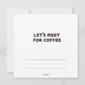 コーヒーフラットノートカードを見に行こう サンキューカード (裏面)