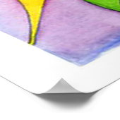 コーヒーフラワープリント ポスター (角)