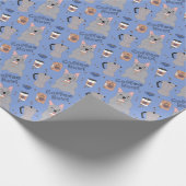 コーヒーフランスの付きブルドッグ ラッピングペーパー (角)