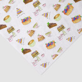 コーヒーフランスの入り水彩デザート 薄葉紙 (詳細)