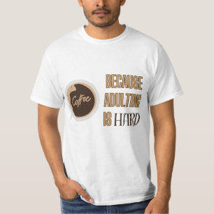 コーヒーフル引用文 – 姦淫は懸命 Tシャツ