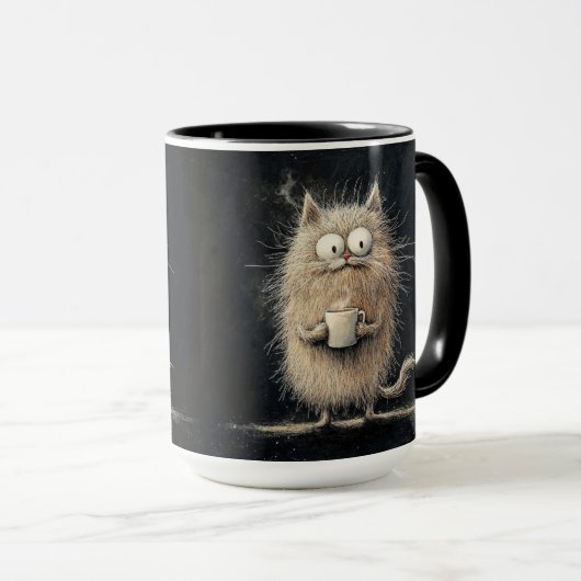 コーヒーブァ猫 マグカップ (正面右)