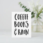 コーヒーブックス&レイン引用文 ポストカード (スタンド正面)