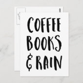 コーヒーブックス&レイン引用文 ポストカード (正面/裏面)
